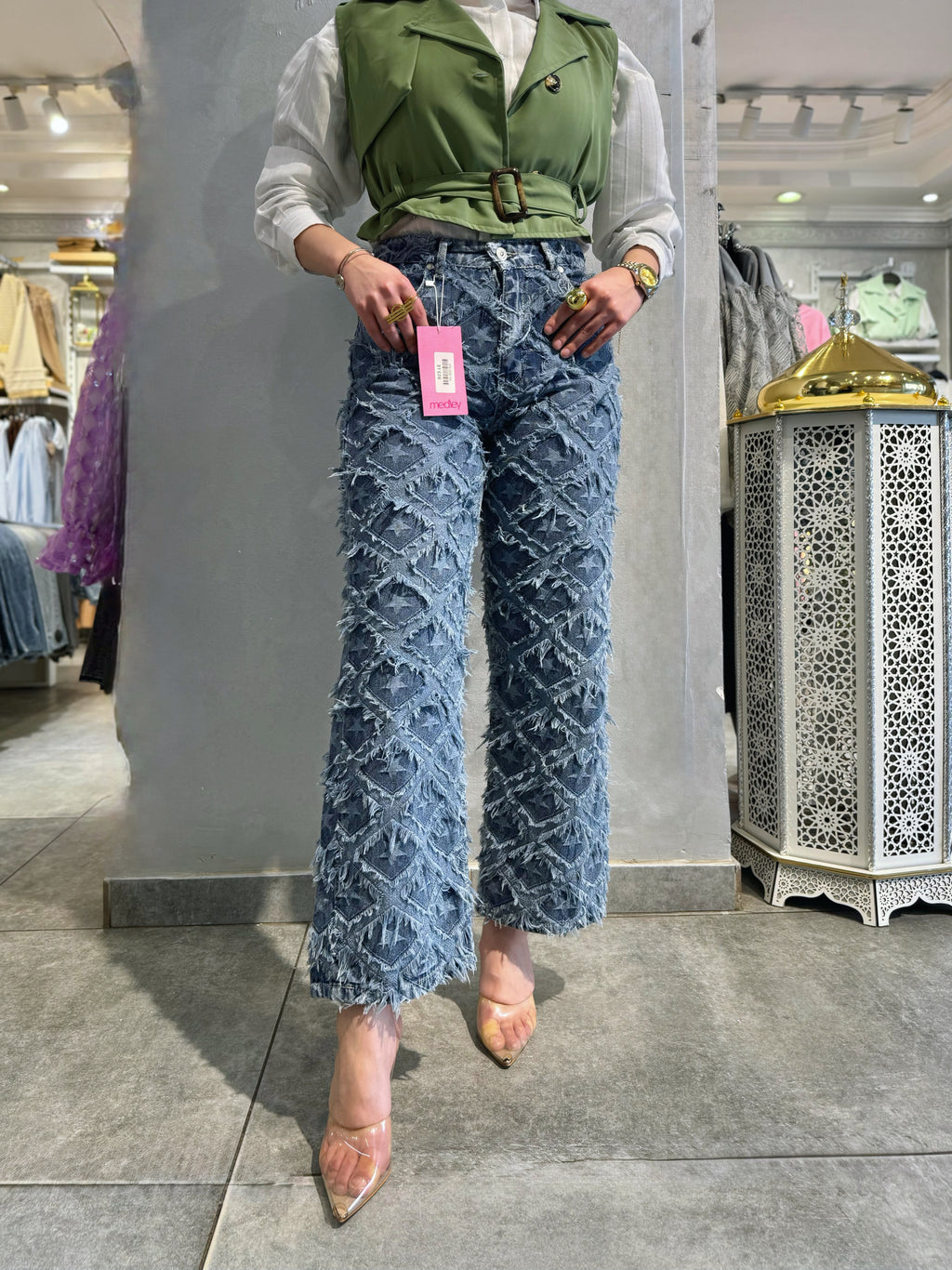 Stellar Fringe Denim Pants ✨