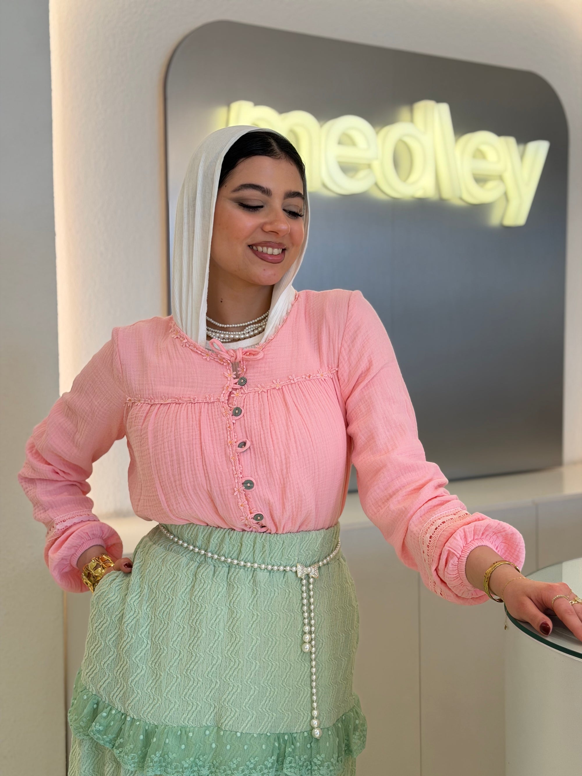 Baby Floral cotton blouse