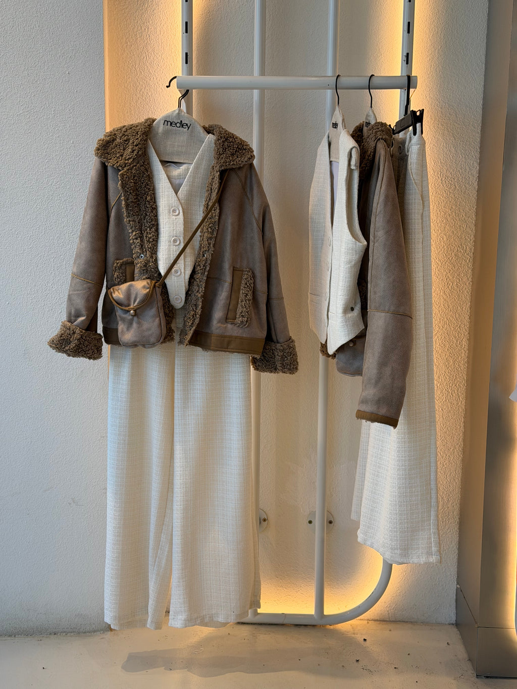 Frappe Teddy bear jacket ( with double face bag )