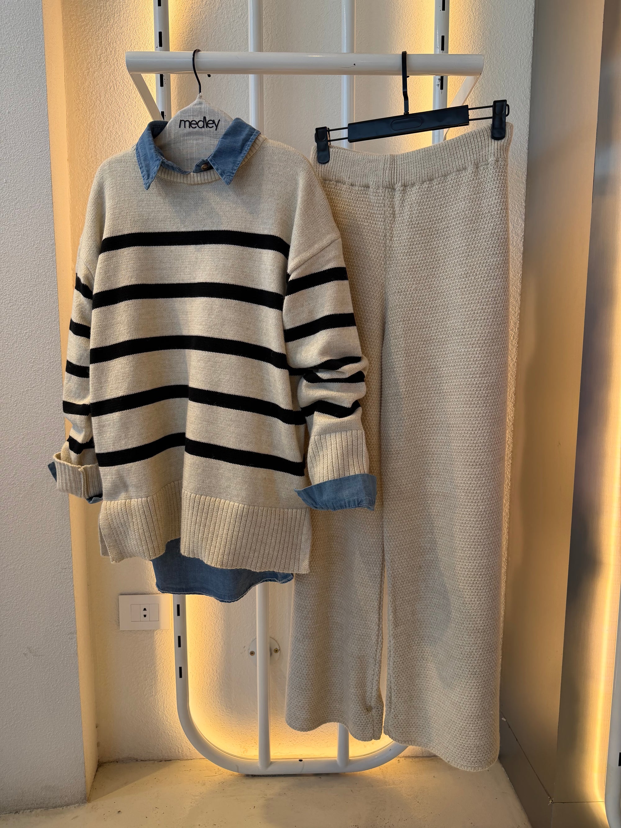 Stripes Knit Pullover