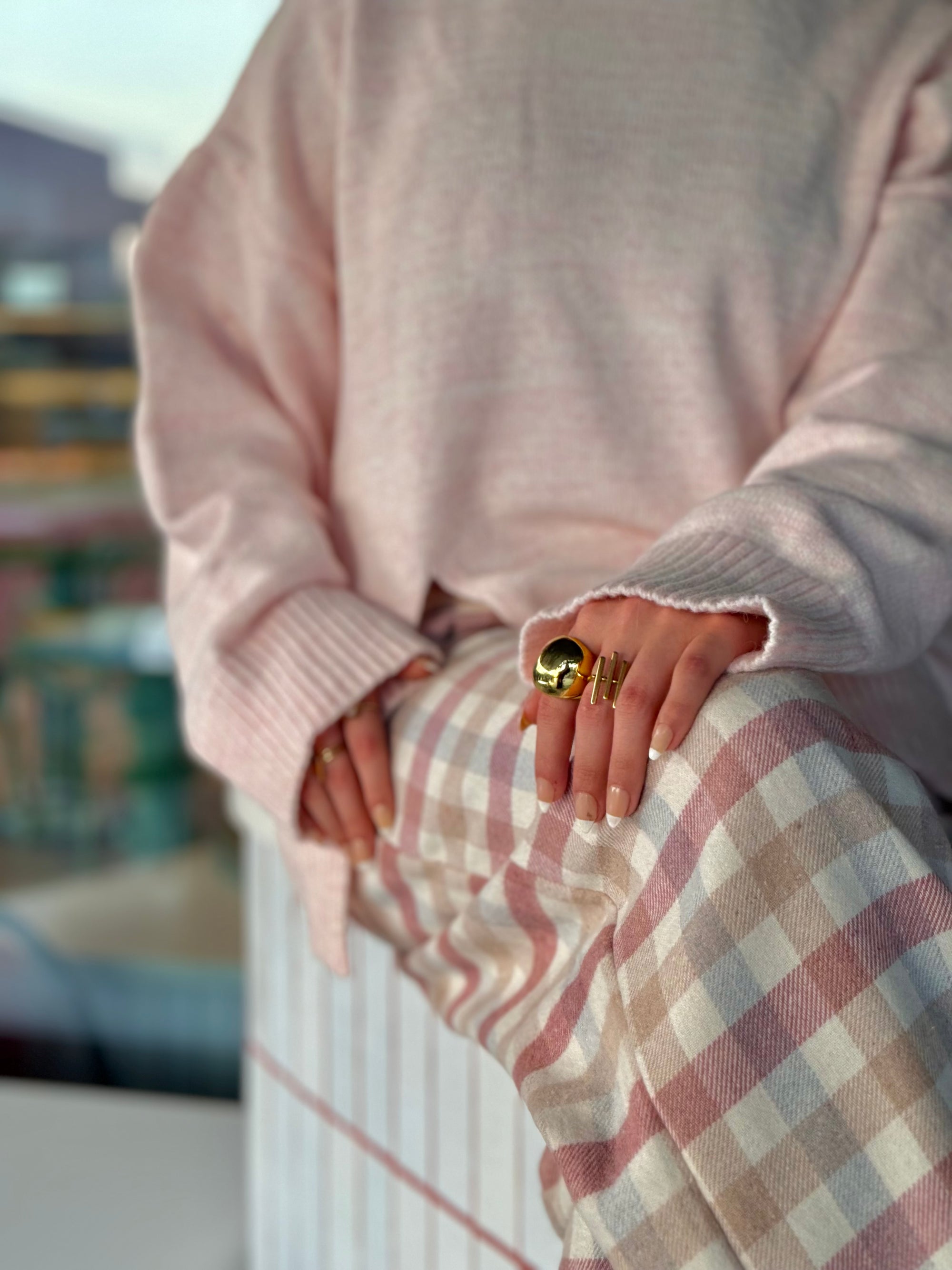 Blush Cloud Knit Pullover