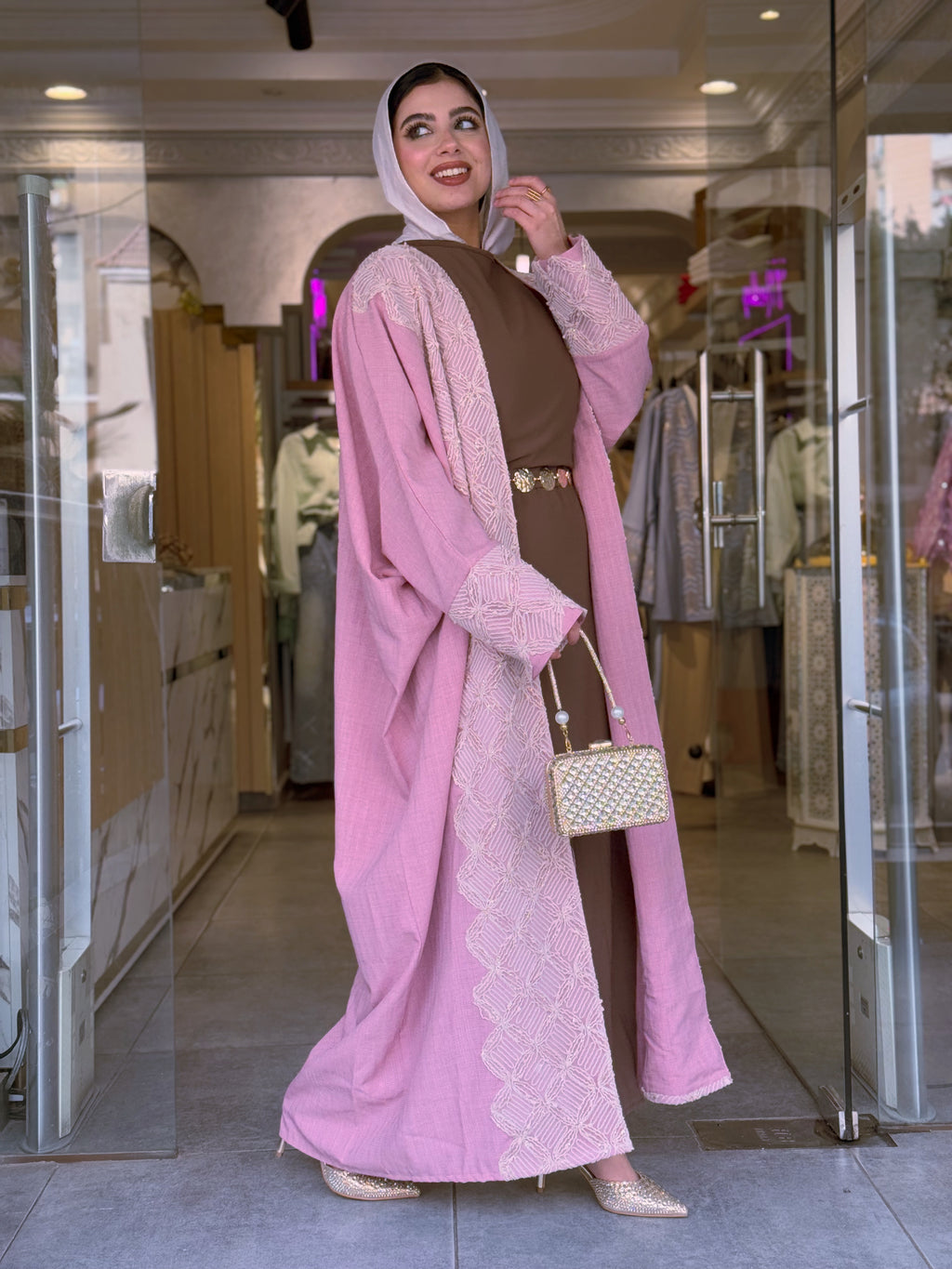 Dust Rose Abaya