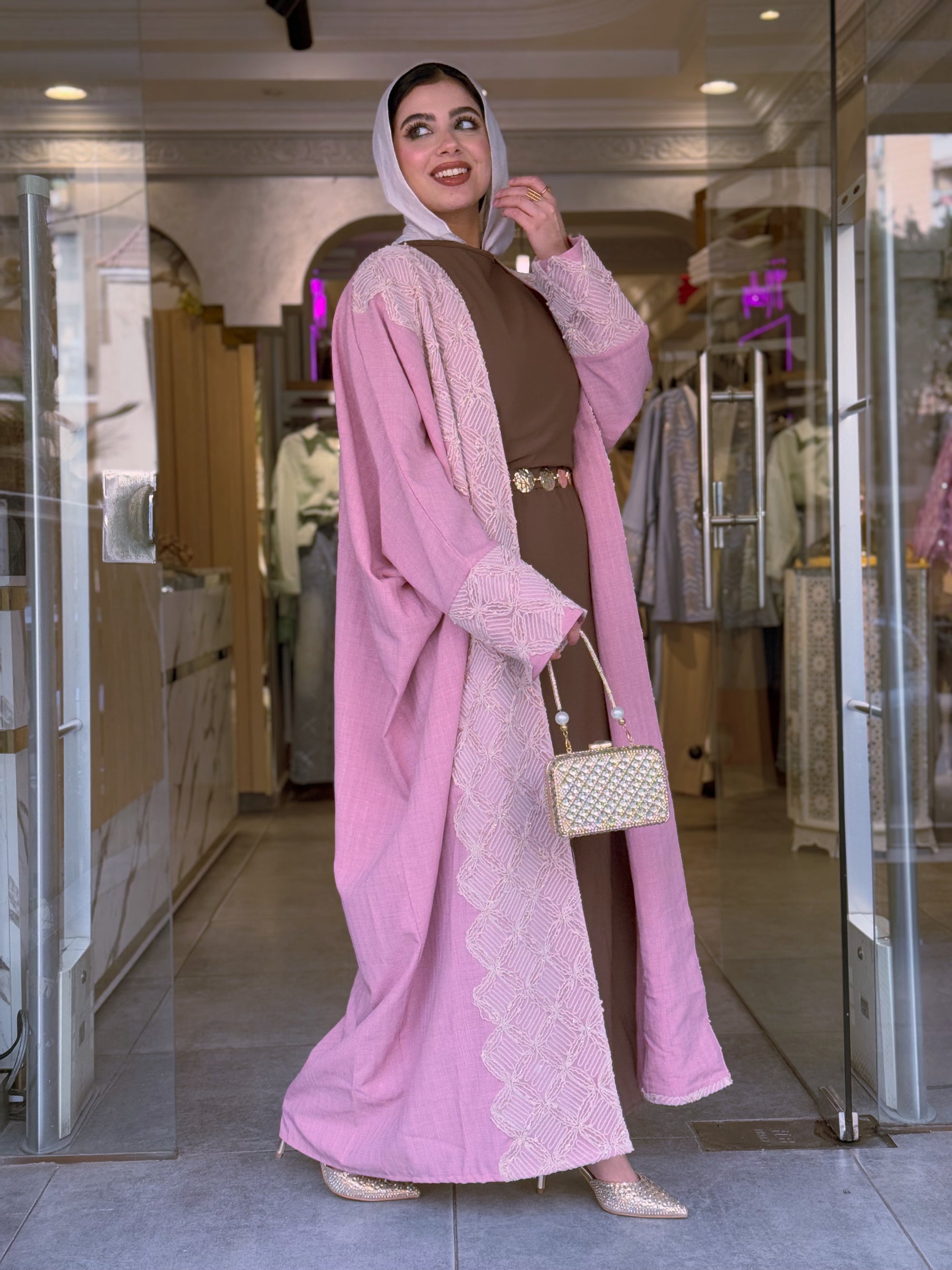 Dust Rose Abaya