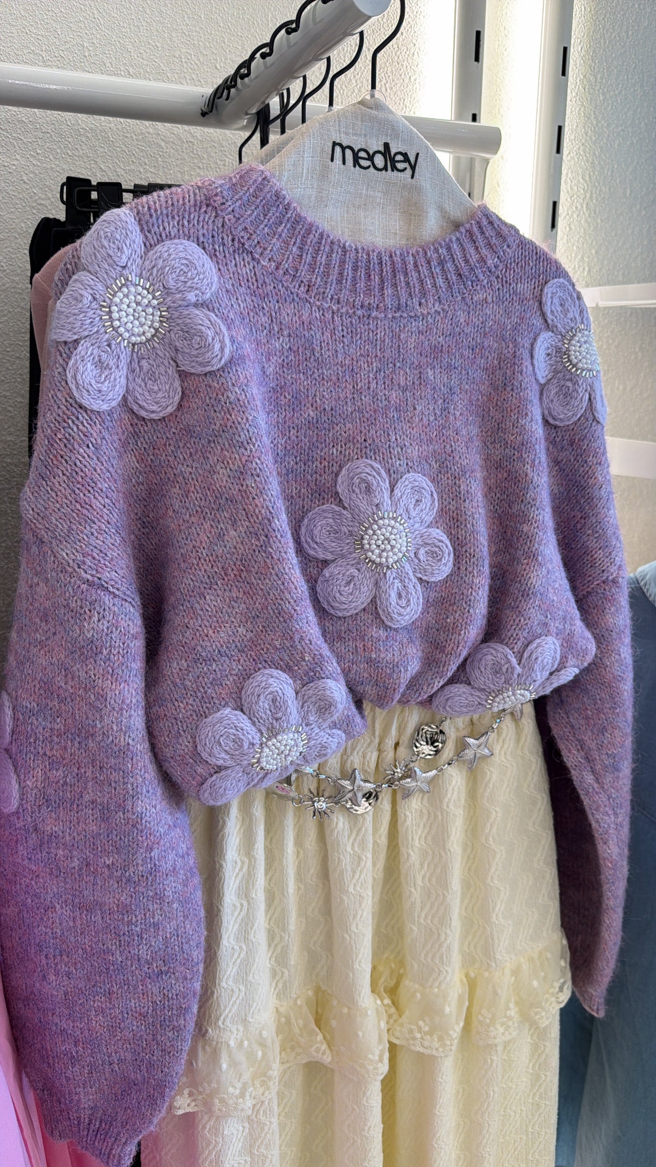 Dantel End Flowy Skirt