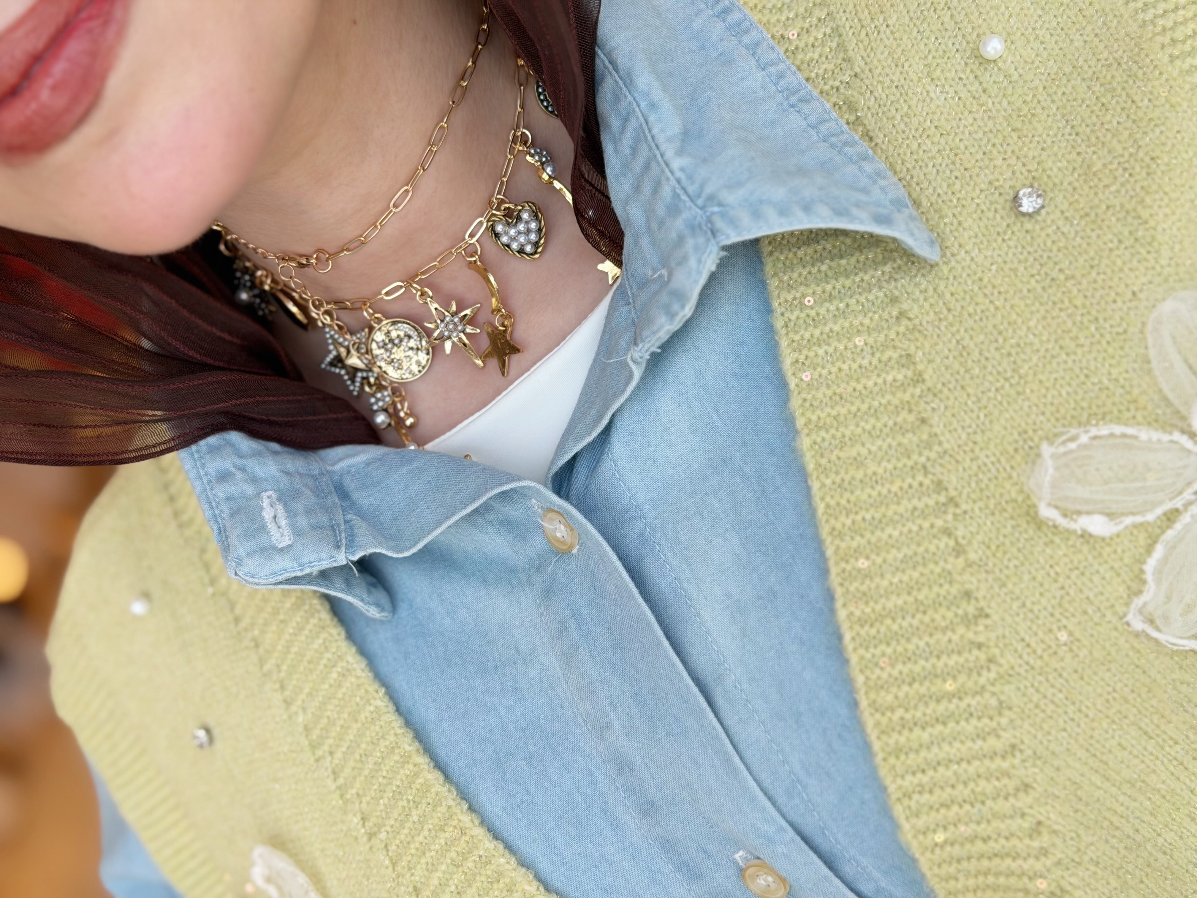 Star & Moon Choker