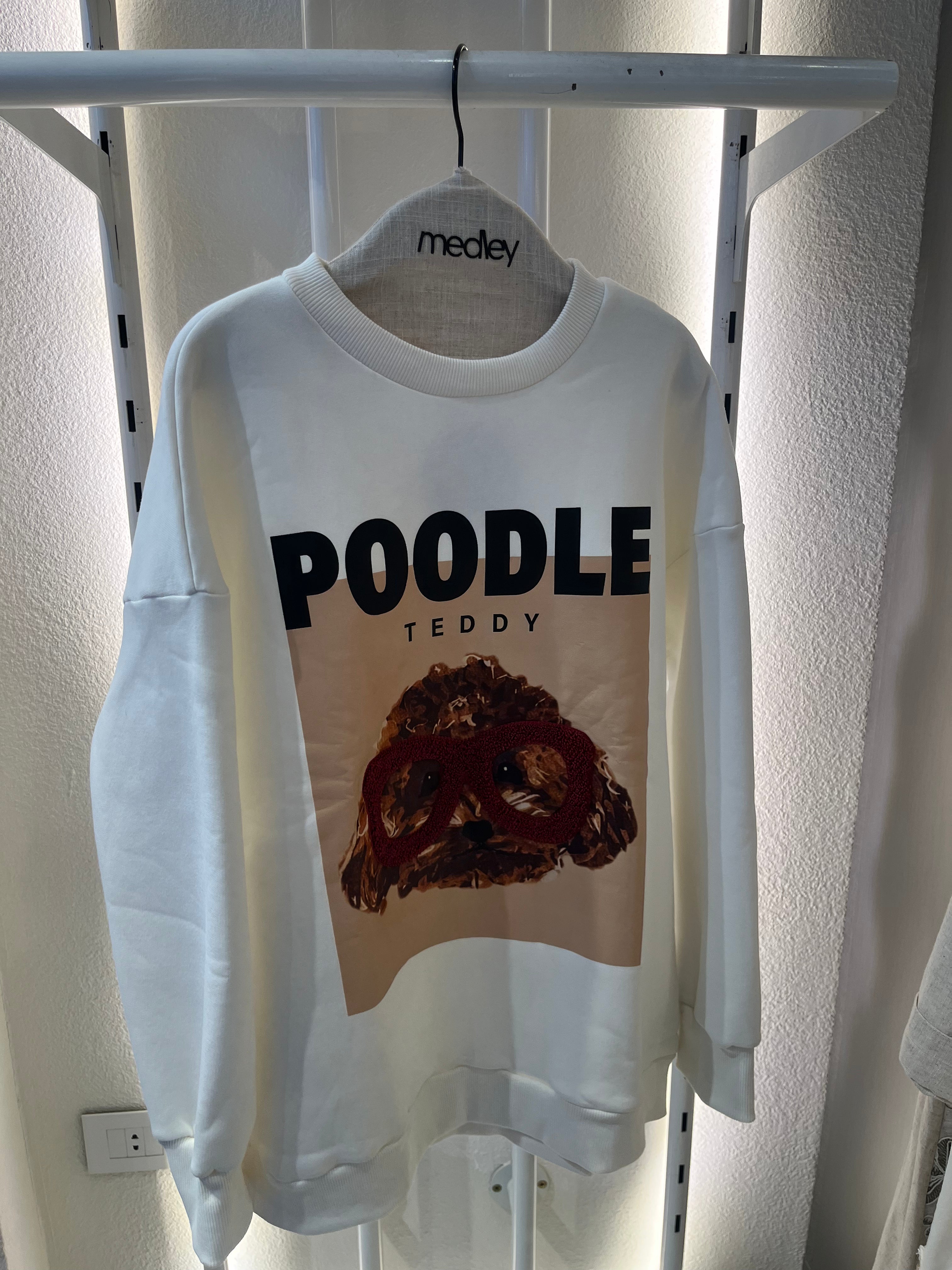 Pink hoodie printed