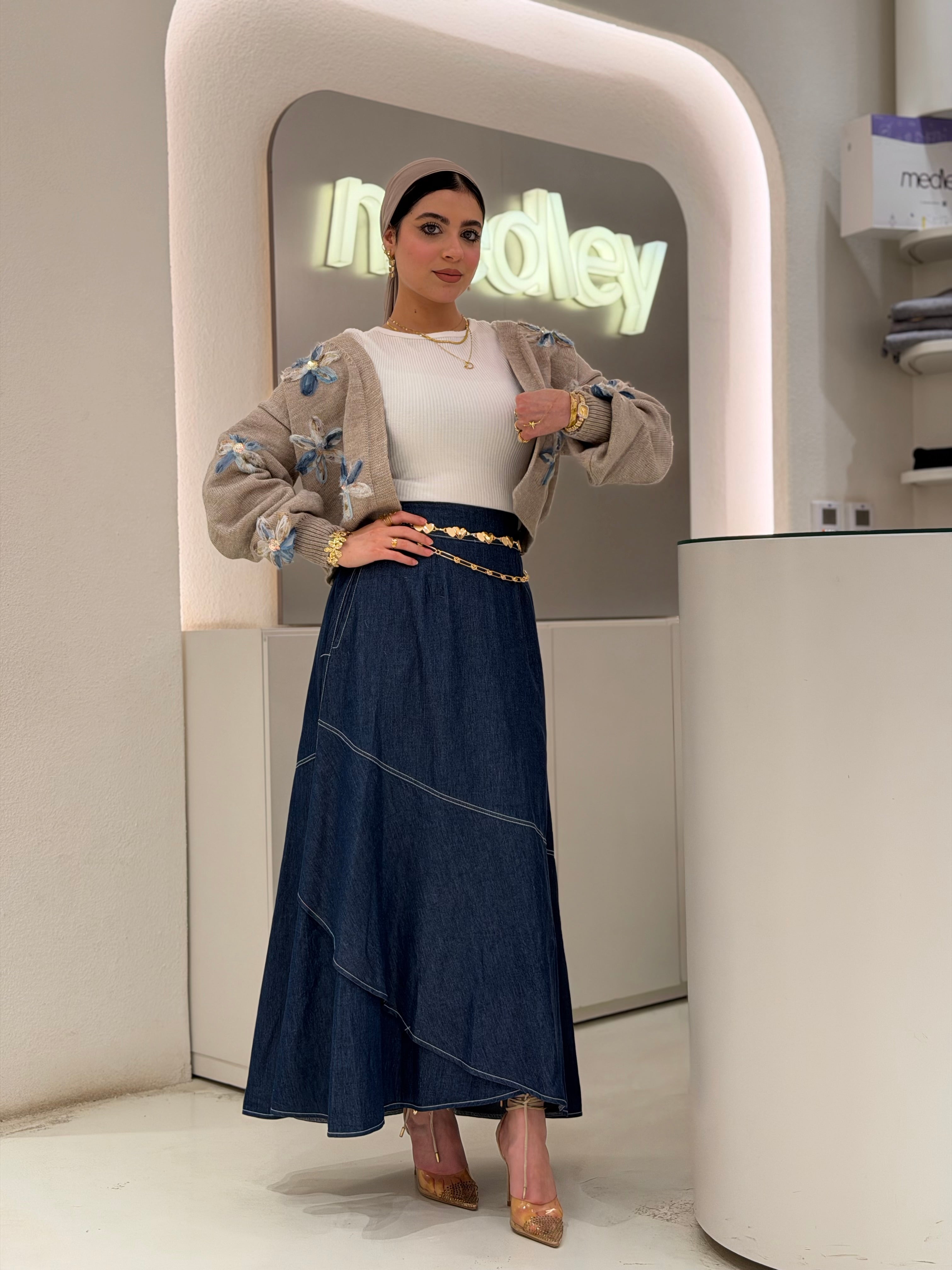 Raw Denim Skirt