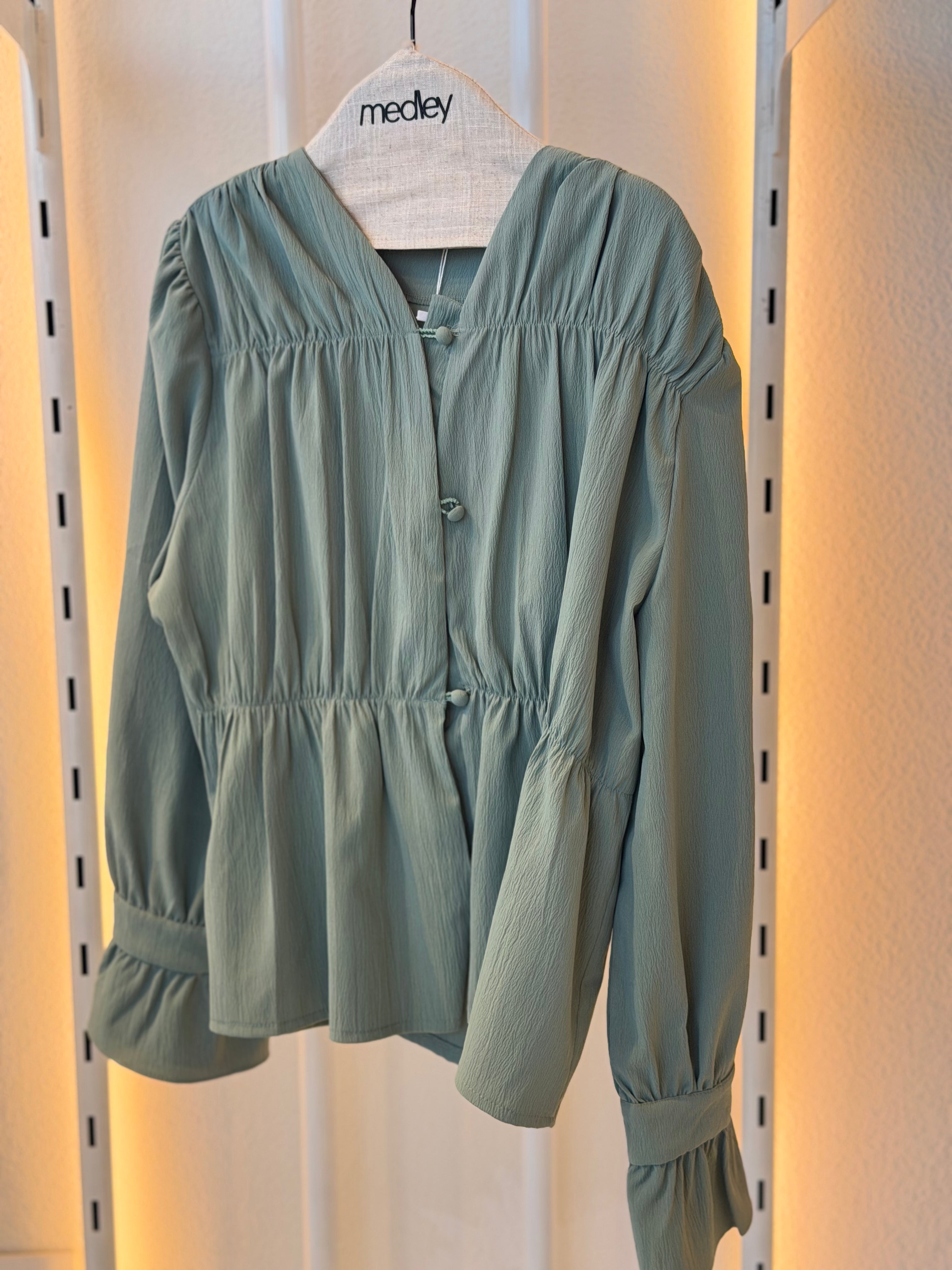 Stretch waist blouse