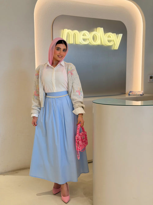 Baby Blue Soft Skirt