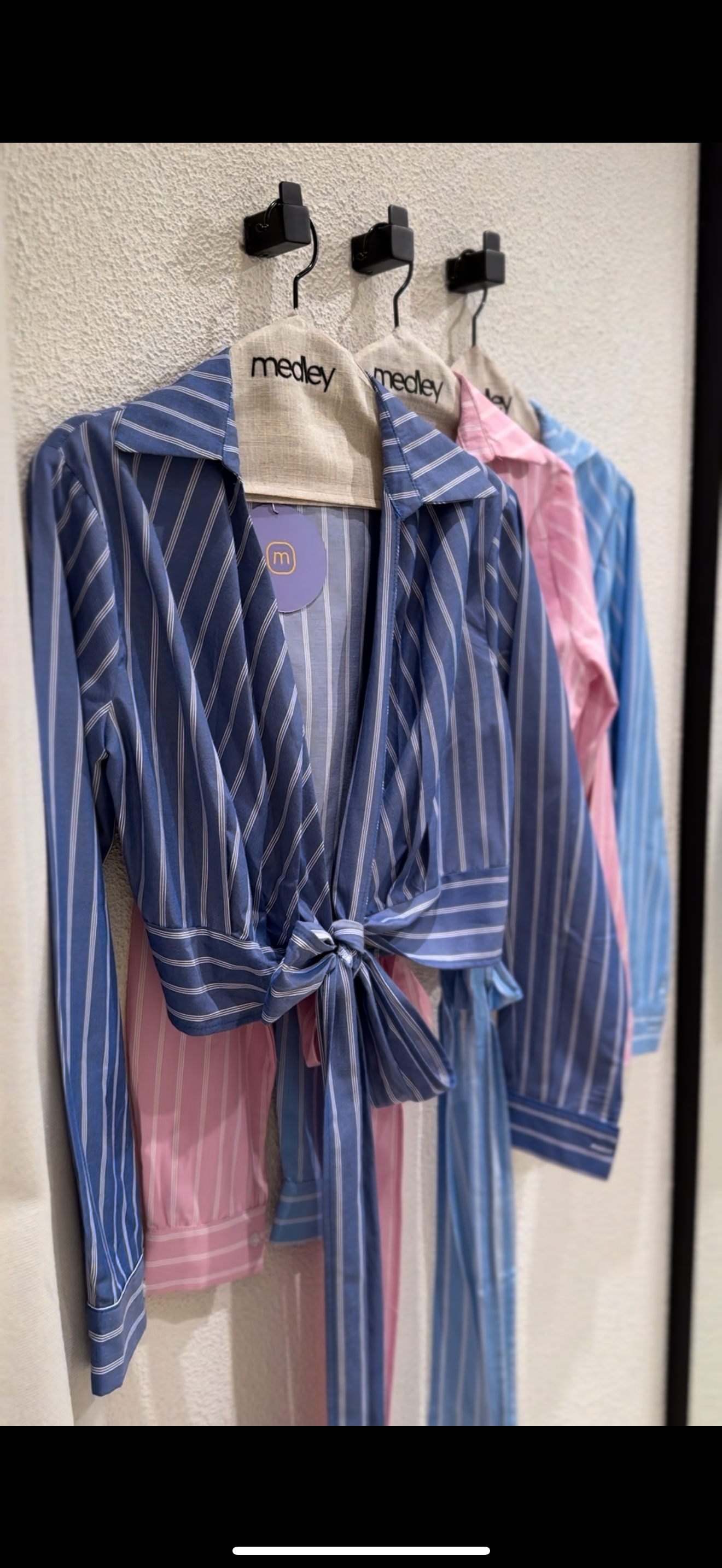 Wrapped Striped Blouse