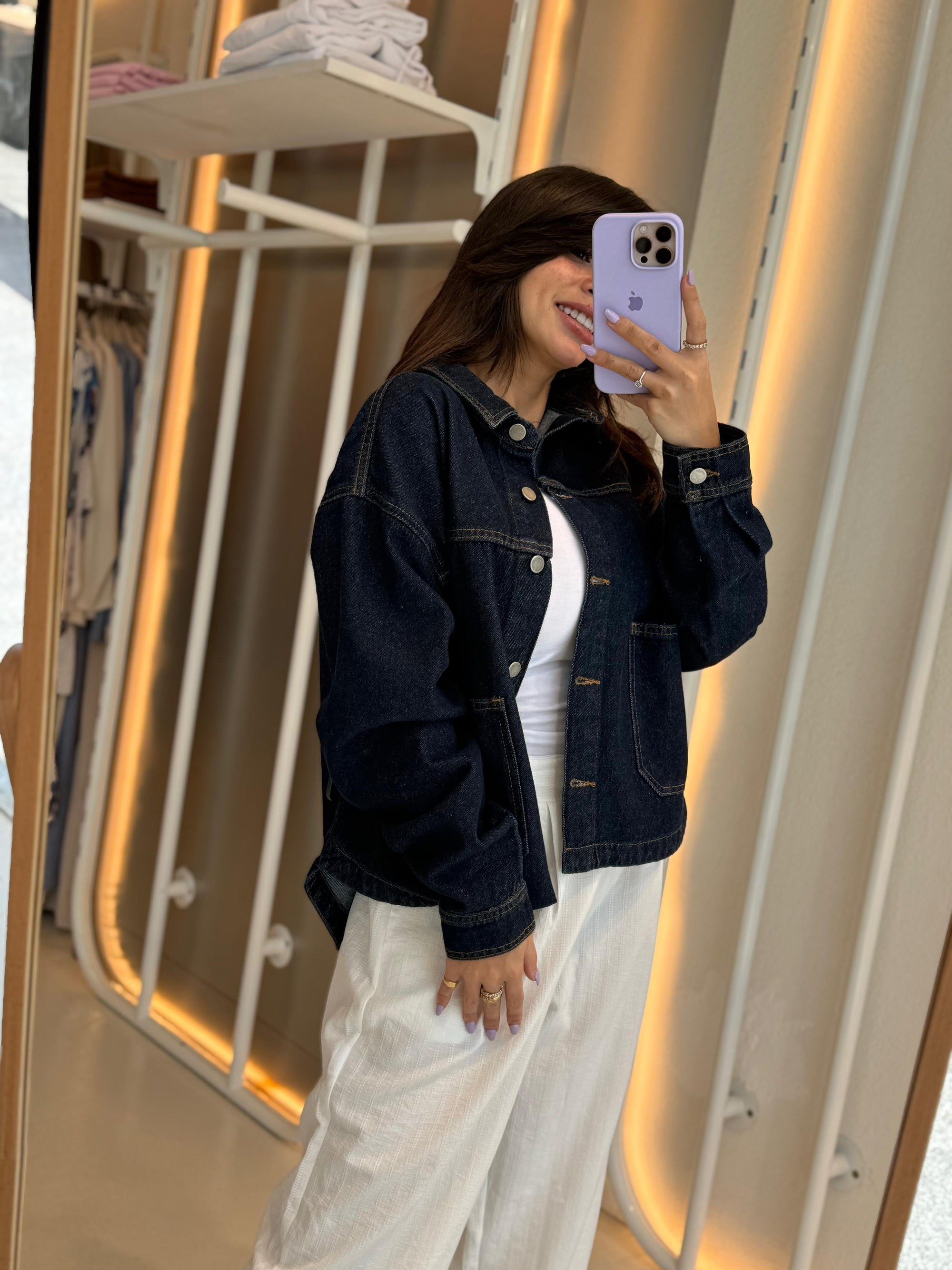 Raw denim jacket