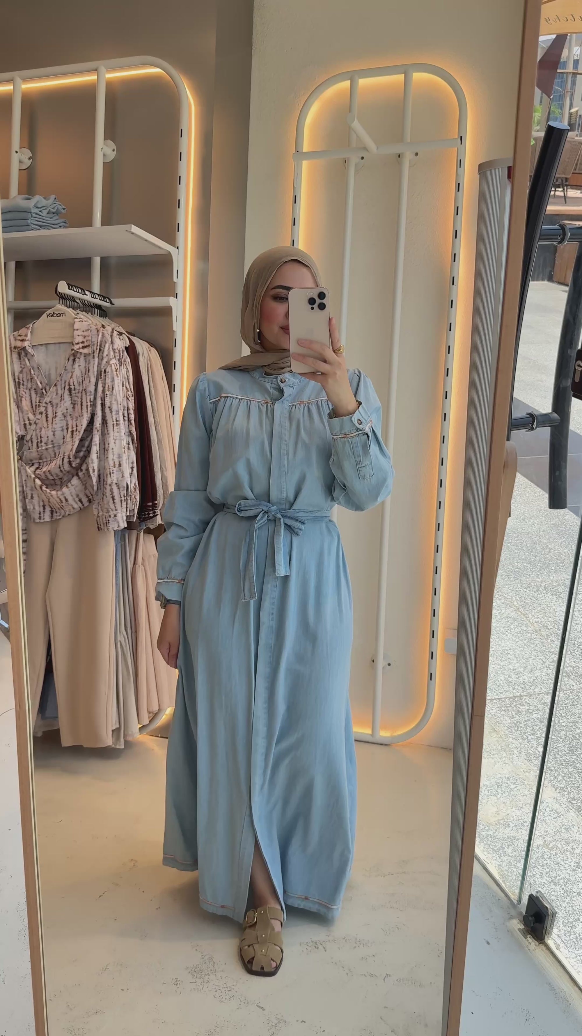 Denim dress