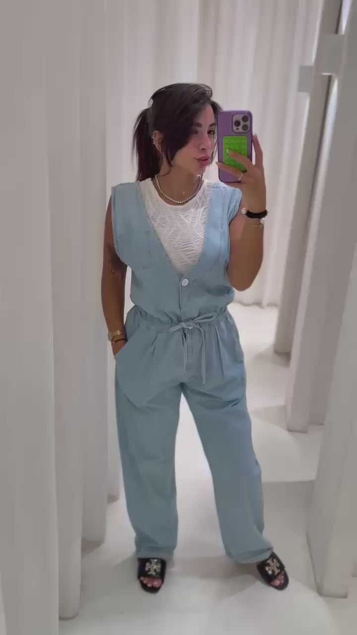 Denim jumpsuit