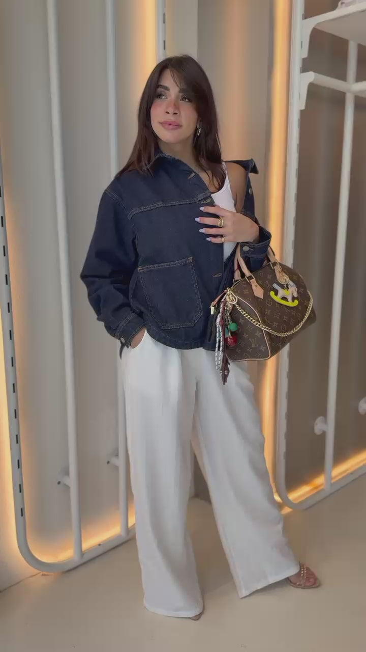 Raw denim jacket